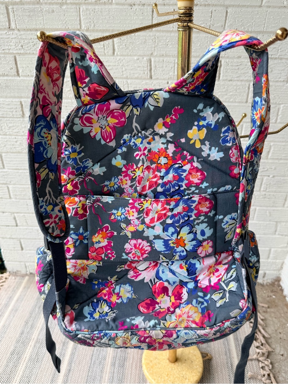 Vera Bradley campus Backpack in Pretty Posies - Picture 2 of 16